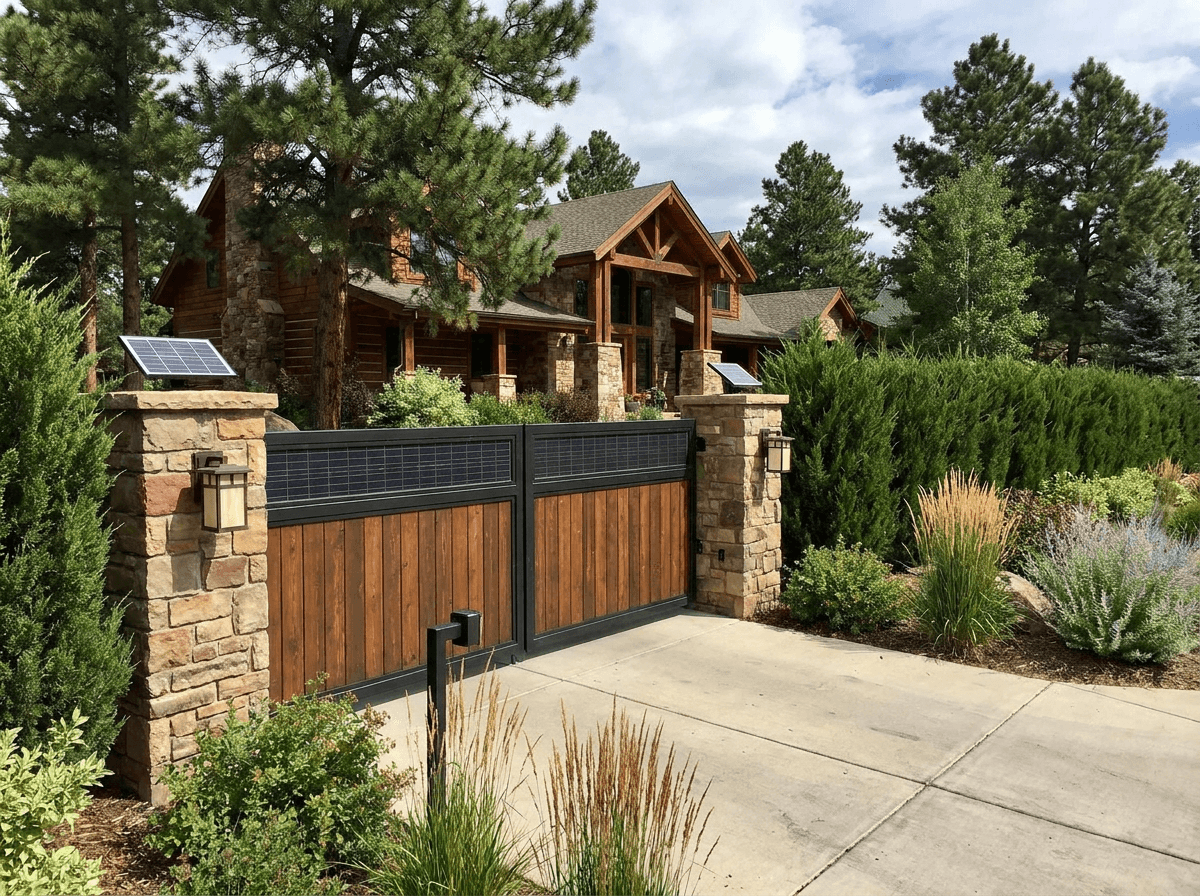 Solar Powered Gates