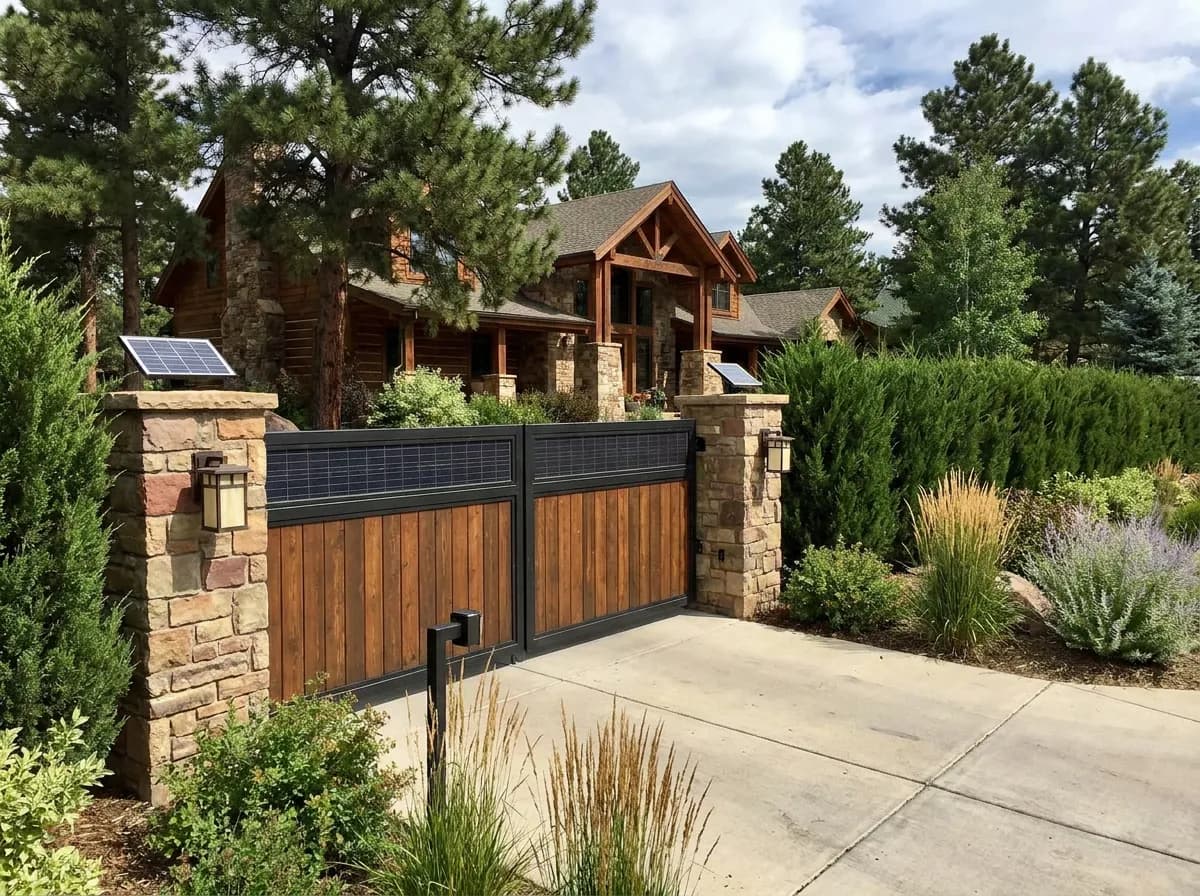 Solar Powered Gates